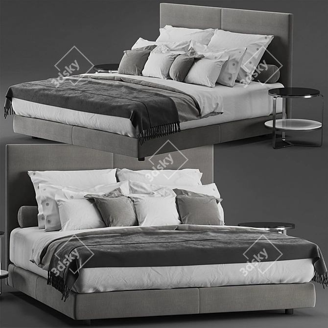 Elevate Your Sleep: Flexform Oltre Bed 3D model image 1