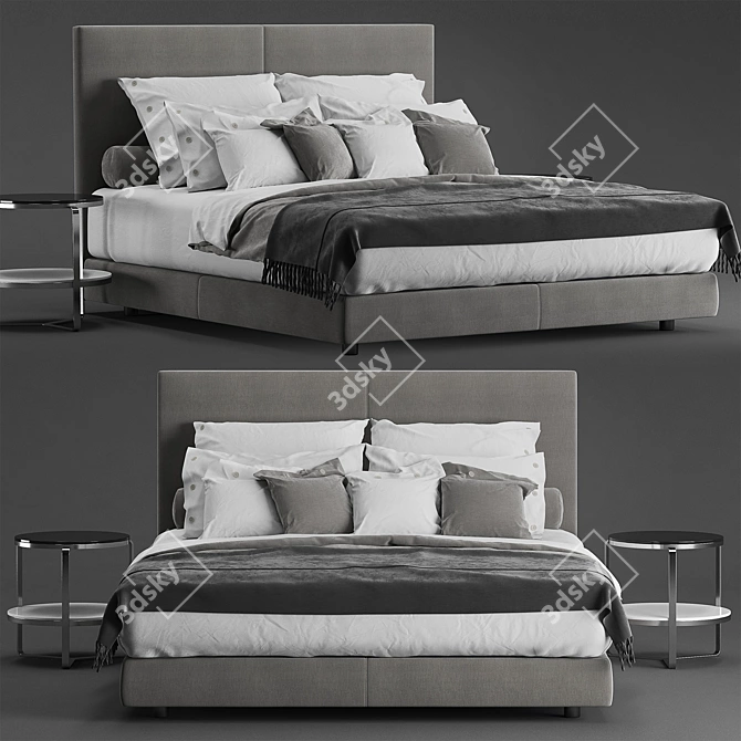 Elevate Your Sleep: Flexform Oltre Bed 3D model image 2