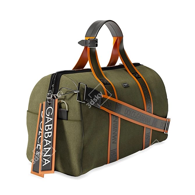 Italian Luxury: D&G Travel Bag 3D model image 1