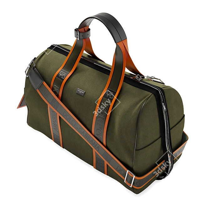 Italian Luxury: D&G Travel Bag 3D model image 2