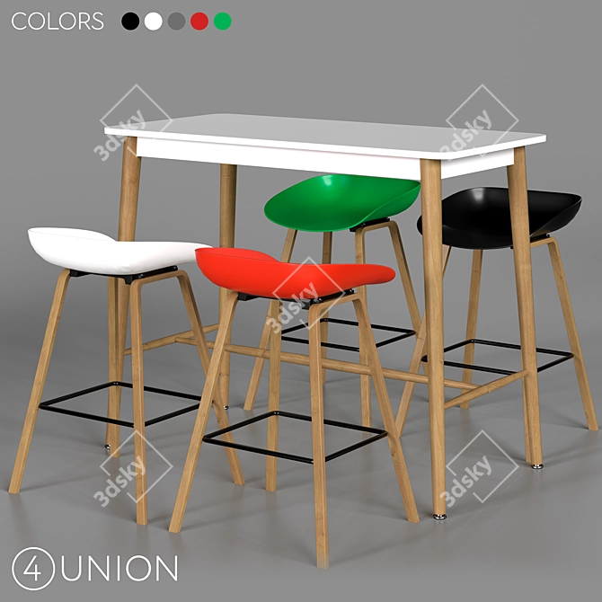 Stylish Bar Set BC-8319 3D model image 1