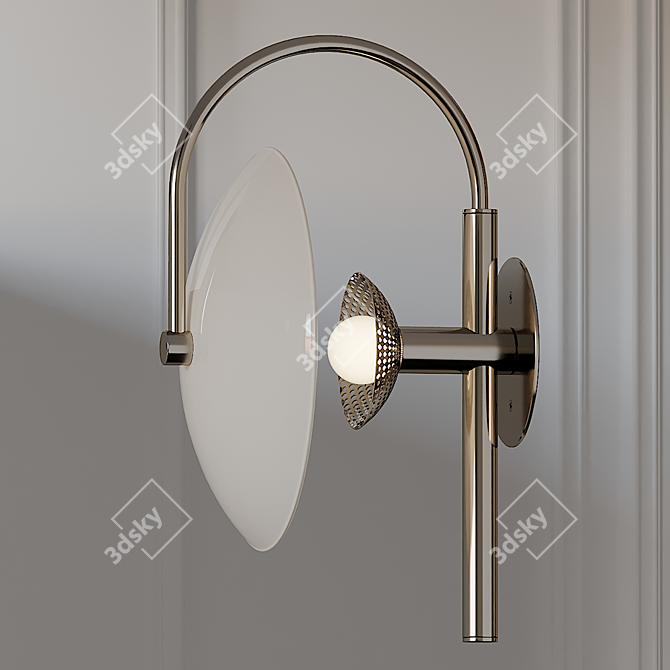 Minimalist Illumination: APERTURE Wall Sconce 3D model image 2