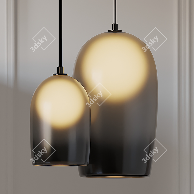 Title: CRUX Pendant Lamps | 20/12 Inch 3D model image 1