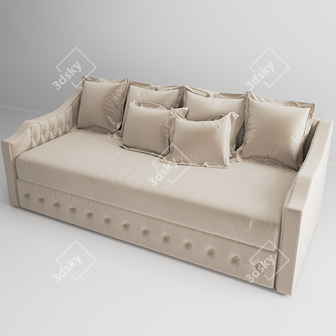 Aurora Sofa Bed: Versatile Comfort 3D model image 2