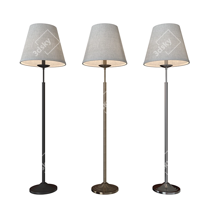 Elegant Classic Floor Lamp 3D model image 1