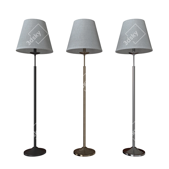 Elegant Classic Floor Lamp 3D model image 2