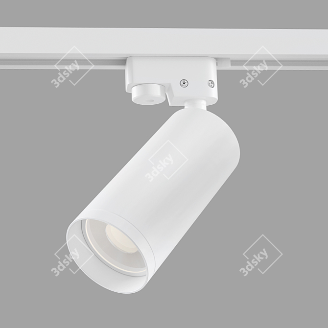 Sleek Track Lamp: TR004-1-GU10-W 3D model image 1