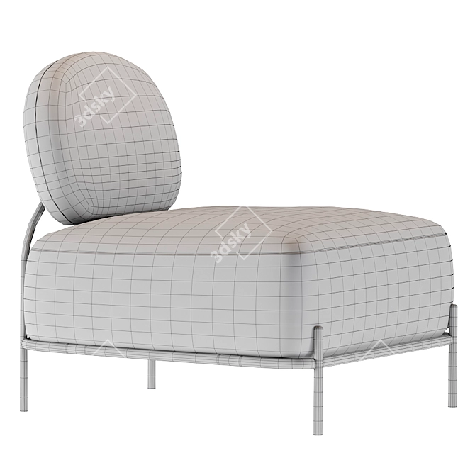 Modern Pawai Armchair: Stylish, Comfortable, and Versatile 3D model image 3