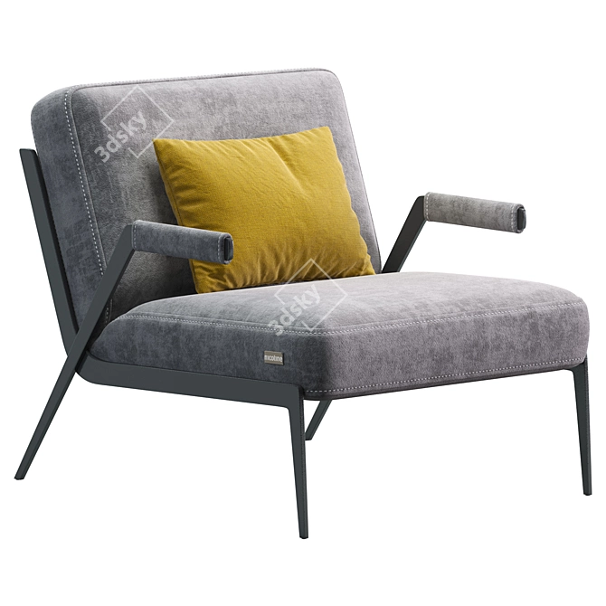 Lima Nicoline Armchair: Modern Comfort for Every Home 3D model image 1