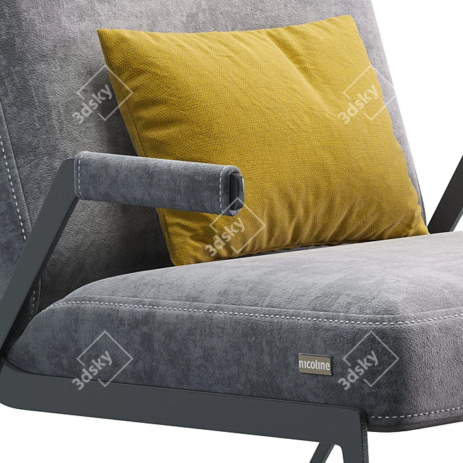 Lima Nicoline Armchair: Modern Comfort for Every Home 3D model image 2