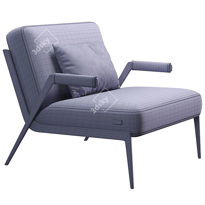 Lima Nicoline Armchair: Modern Comfort for Every Home 3D model image 3