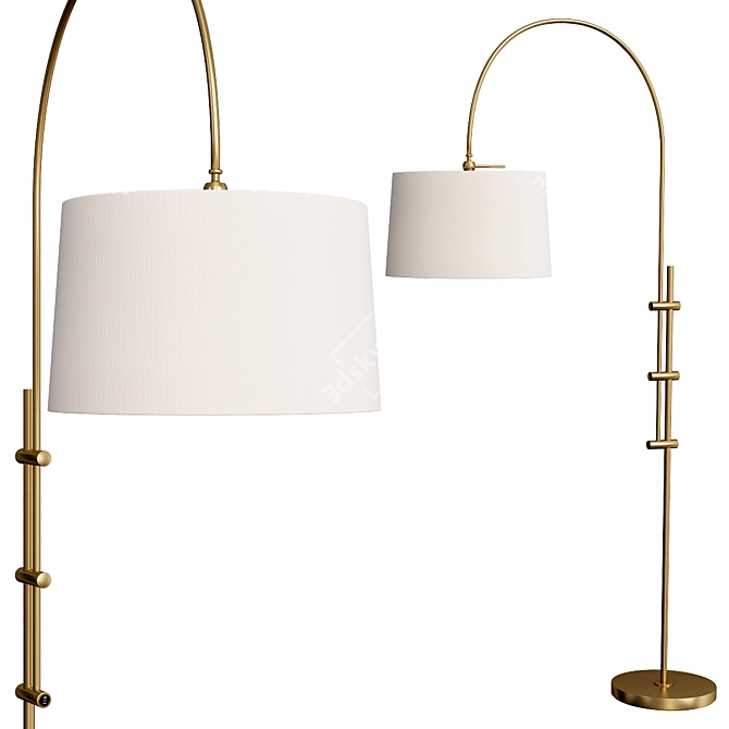 Maren Arc Lamp: Timeless Elegance for Your Space 3D model image 1