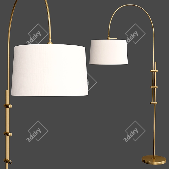 Maren Arc Lamp: Timeless Elegance for Your Space 3D model image 2