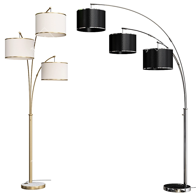 Matlock 83" Tree Floor Lamp 3D model image 1