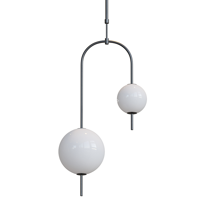 Modern Lampatron Tonder B: Stylish Ceiling Lamp 3D model image 2