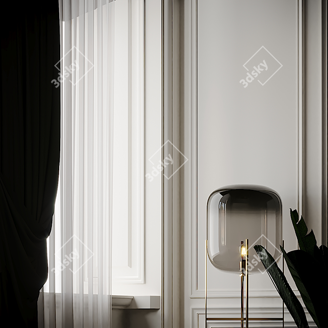 Oda Medium: A Stylish Floor Lamp by Pulpo 3D model image 4