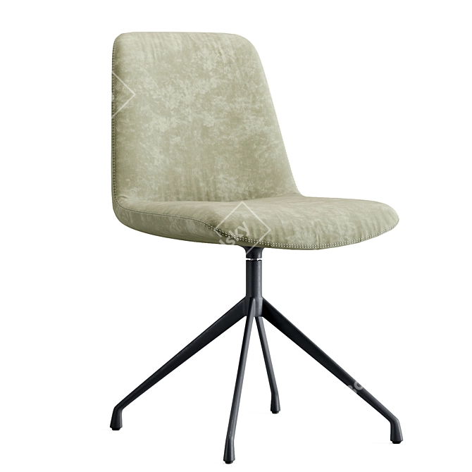 Materia Soft Chair: Timeless Elegance 3D model image 1