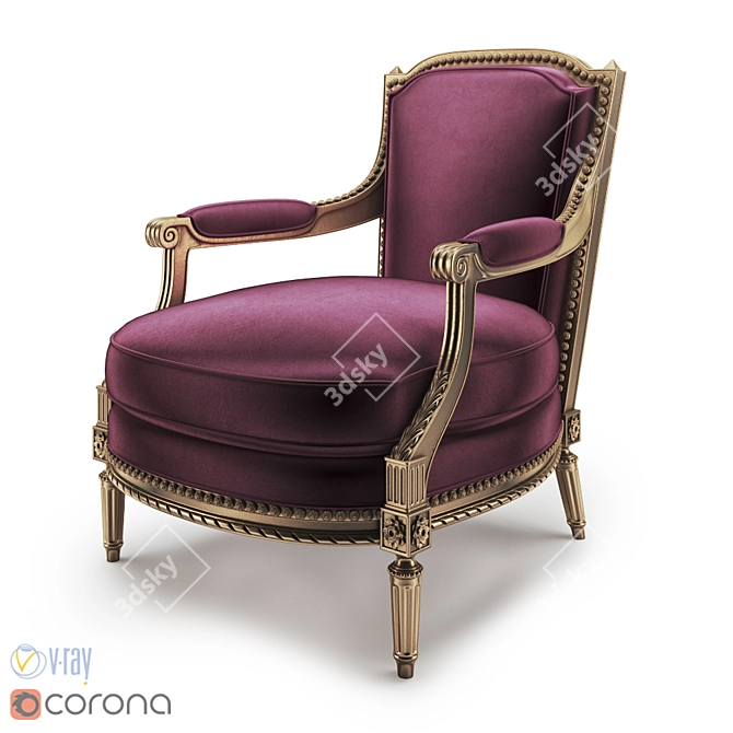 Pozzoli SX-161: Luxurious Comfort 3D model image 1