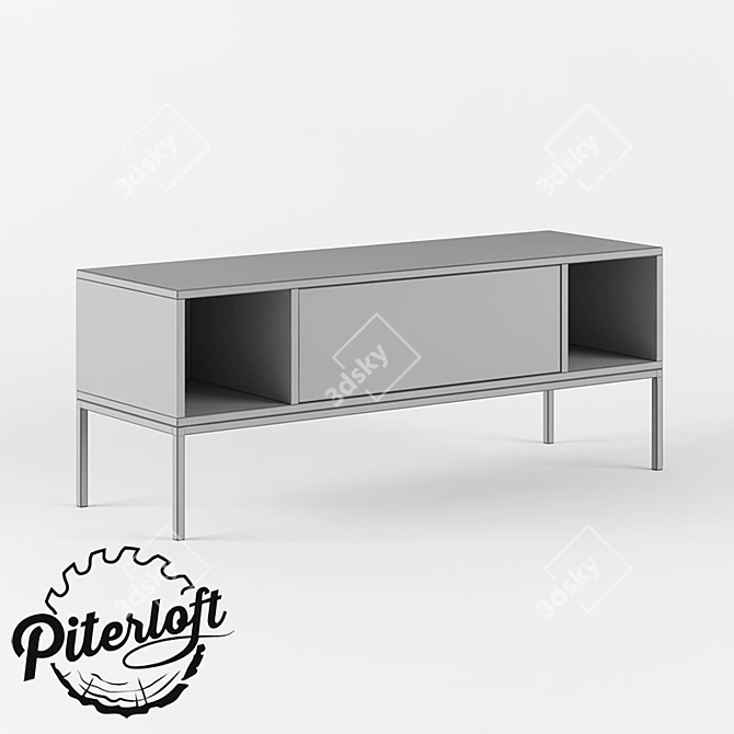 Rustic Dudley TV Stand | Custom Sizes Available 3D model image 2