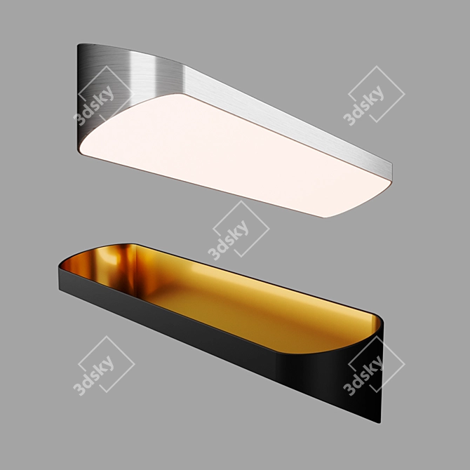 Sleek Wall Sconce by St Luce 3D model image 1