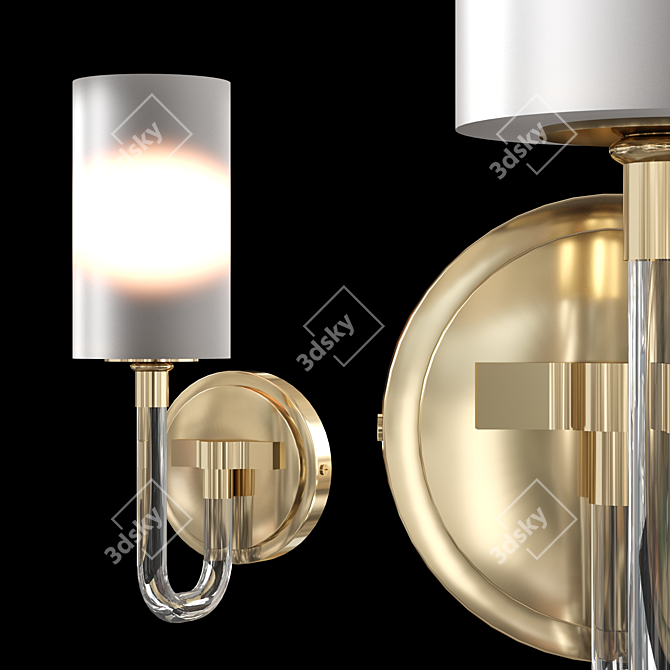 Elegant ISLA Wall Sconce 3D model image 1