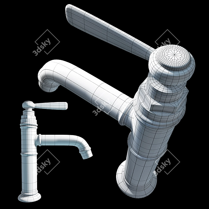 Elegant AXOR MONTREUX Basin Mixer 3D model image 2