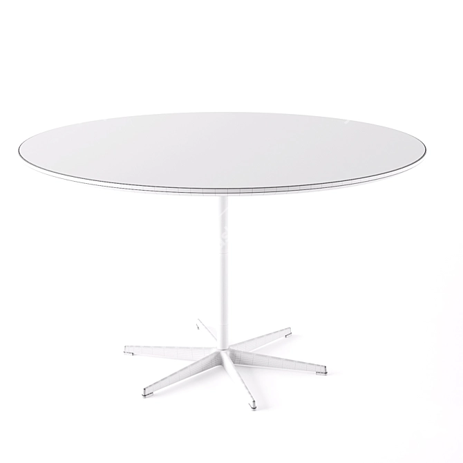 Sleek Circular Table - A826 3D model image 2