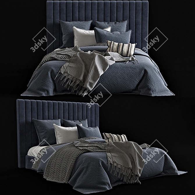 Luxury Saxon Quilt Cover 3D model image 1