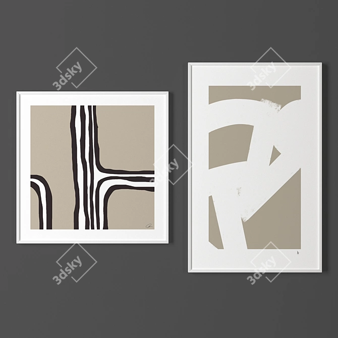 Elegant Frames Collection 3D model image 1