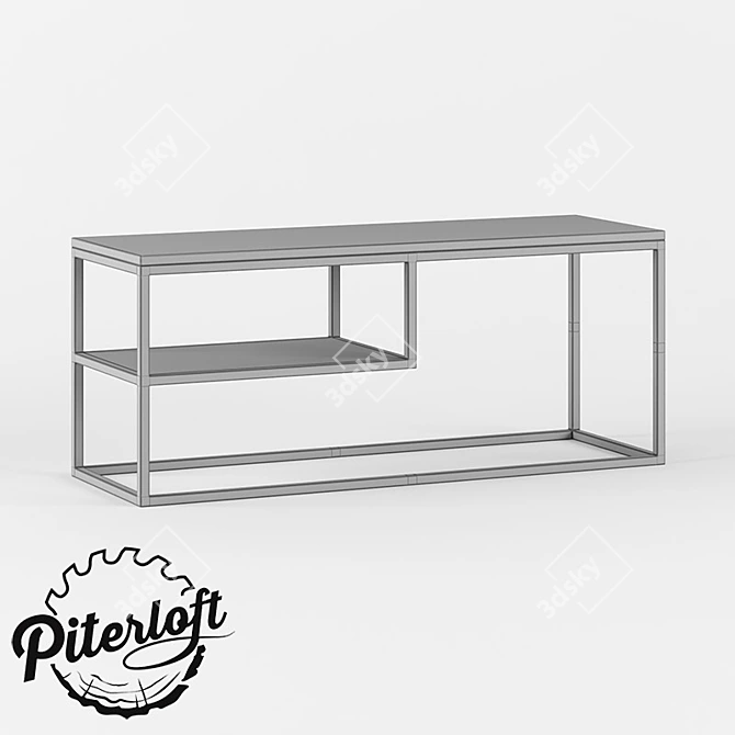 Industrial TV Stand Dresden 3D model image 2