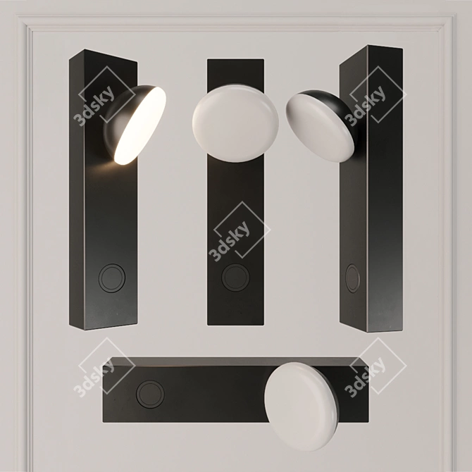 Modern Scandinavian Wall Lamp 3D model image 1