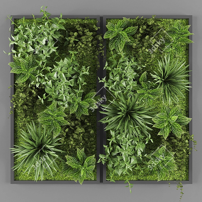 Polys Vertical Garden: Green Your Space 3D model image 1