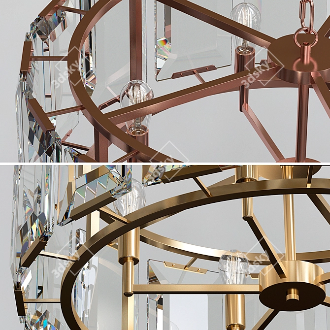 Kebo Luxury Hardware - Elegant Modern Loft Pendant 3D model image 2