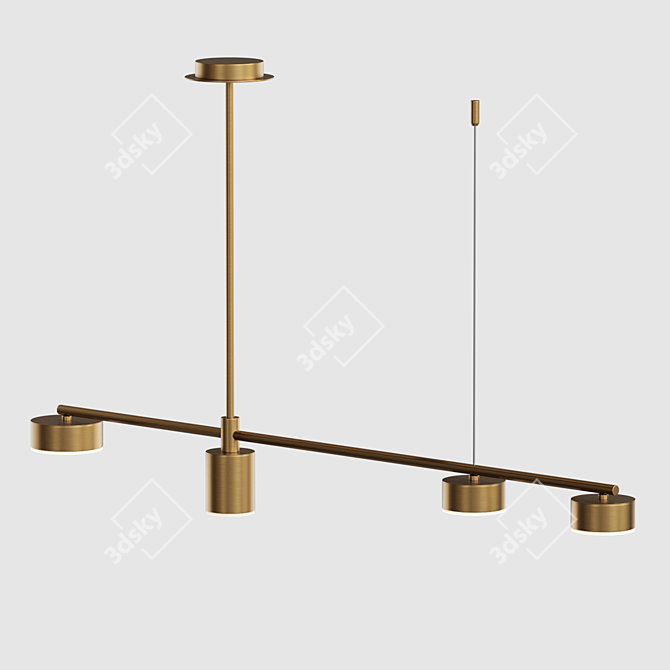 Height-Adjustable LED Lamp: Lampatron SHANNON 4 3D model image 2