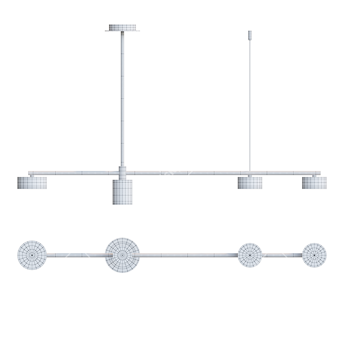 Height-Adjustable LED Lamp: Lampatron SHANNON 4 3D model image 3
