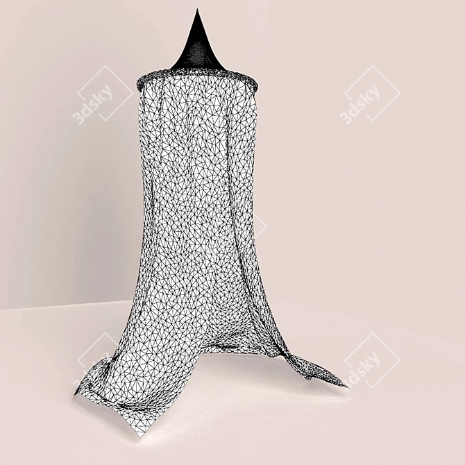 Muslin Kids Play Tent 3D model image 3