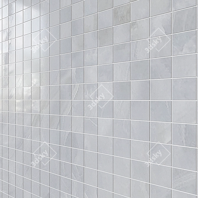 NOLITA Mosaico: Elegant Porcelain Mosaic Tiles 3D model image 1