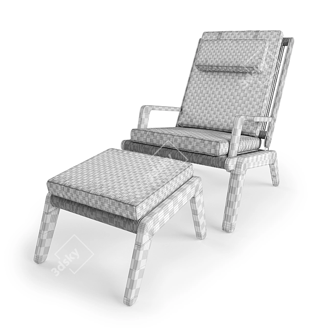  Skagen Outdoor Deck Chair: Ready for V-Ray & Corona 3D model image 3