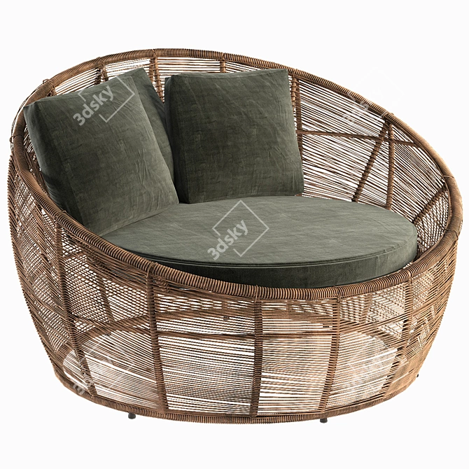 Elegant Outdoor Seating: Garden Armchair 3D model image 1