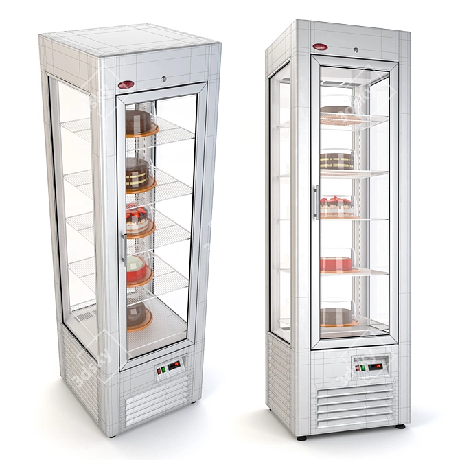 Veneto Confectionery Cabinet - Perfect for Pastries 3D model image 2