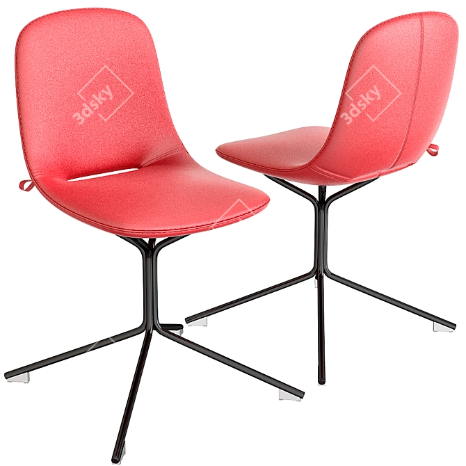 Modern Upholstered Chair 3D model image 1