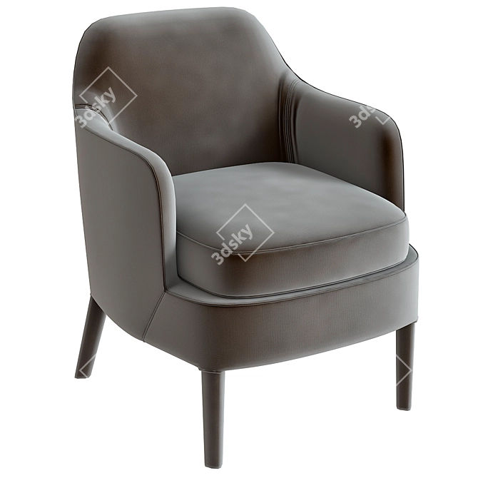 Luxurious Comfort: Citterio Febo Armchair 3D model image 1