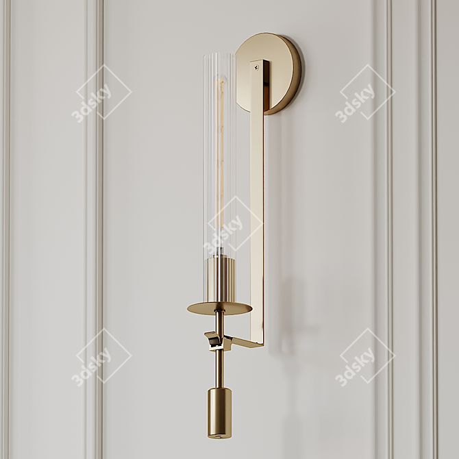 Elegant Fontanelle Single Sconce 3D model image 1