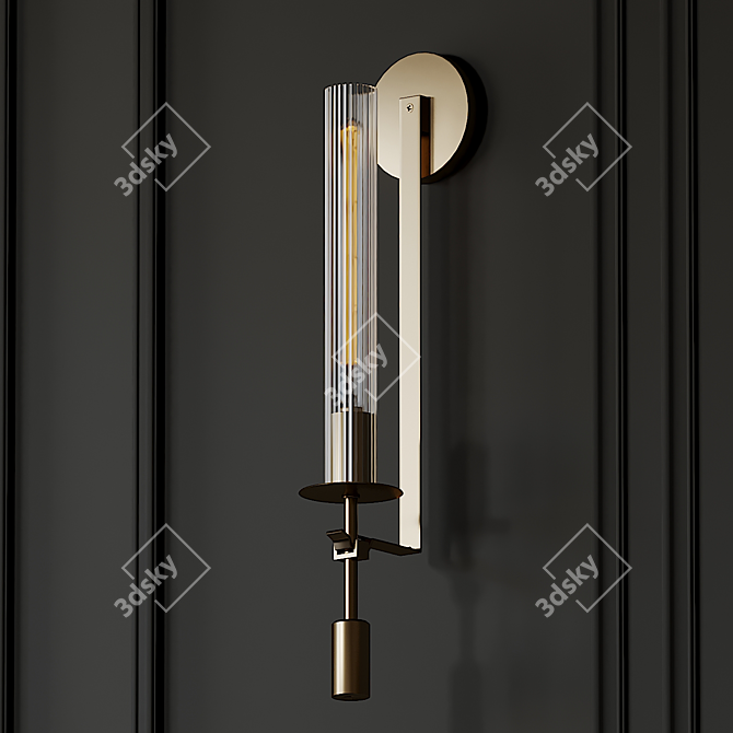 Elegant Fontanelle Single Sconce 3D model image 2