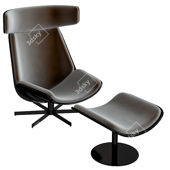 Cozy Comfort Armchair: Almora 3D model image 1