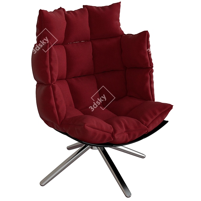 Stylish HUSK URQUIOLA Armchair 3D model image 1