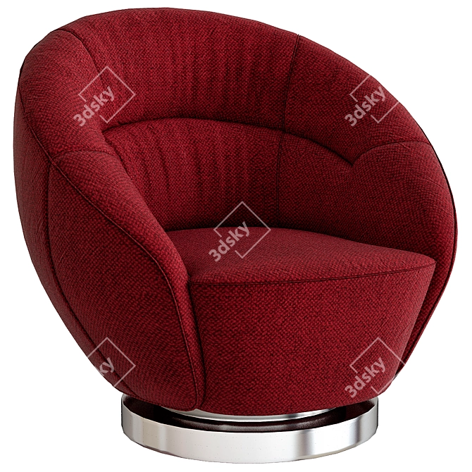 Futuristic Swivel Chair KARE 3D model image 1