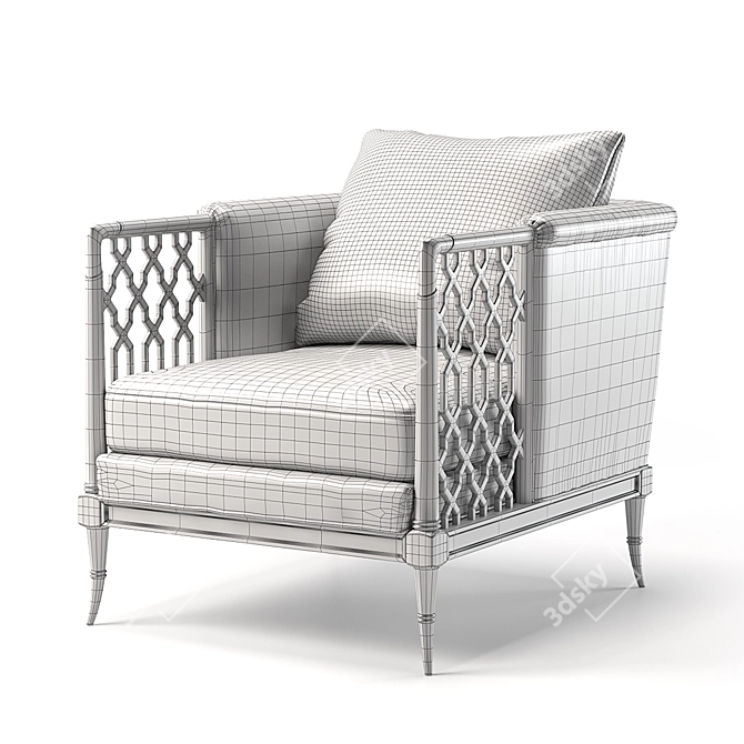 Elegance in Lattice: Entertain in Style 3D model image 3