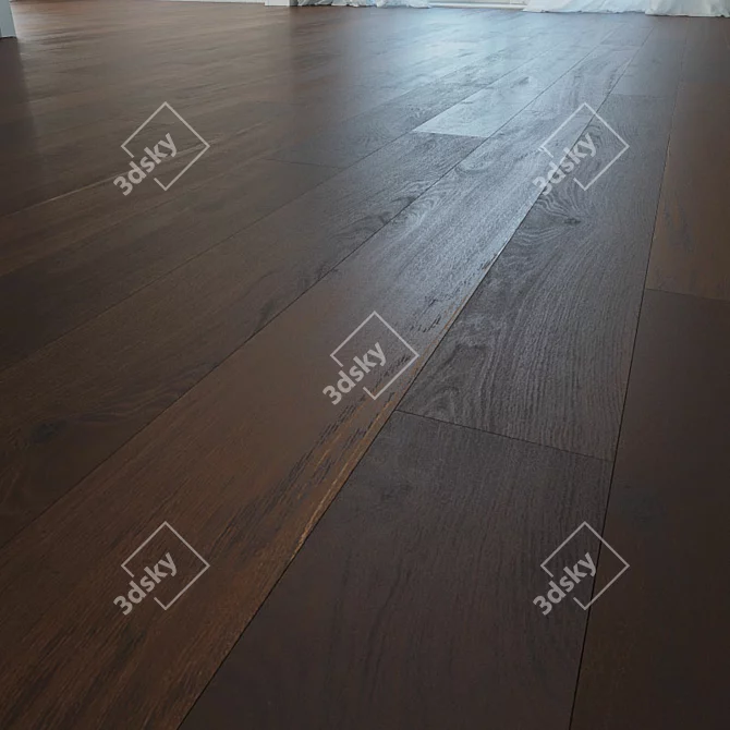 Tahiti Oak Wooden Flooring: Natural Elegance 3D model image 1