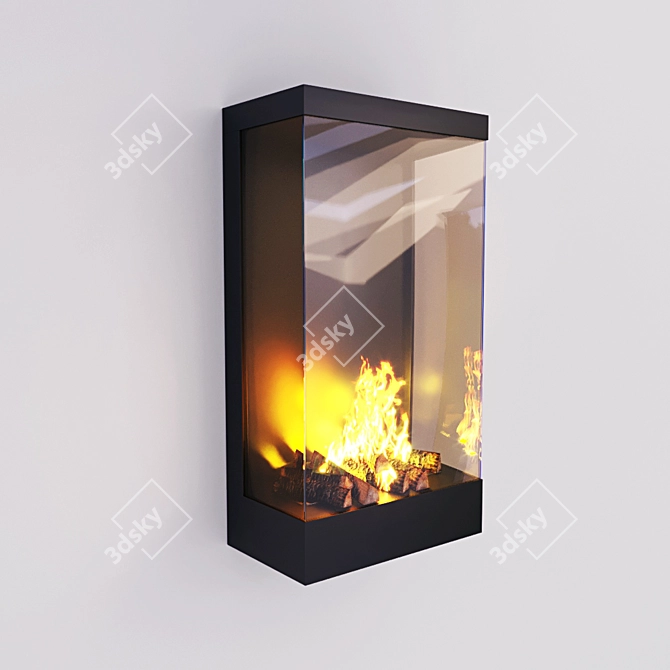 Marco K Bio Fireplace: Stylish & Sustainable Heating Solution 3D model image 1